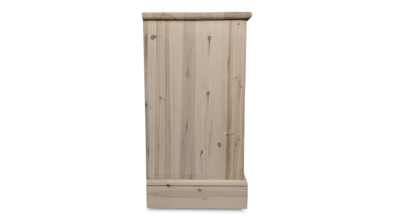 Kommode Grainetier 15 Schubladen Holz Nackt 137.5x40.5x76cm