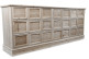 Bahut 21 Tiroirs Bois Nu 192x40.5x76cm