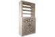 Vaisselier 2 Tiroirs Bois Naturel 100x46x200cm