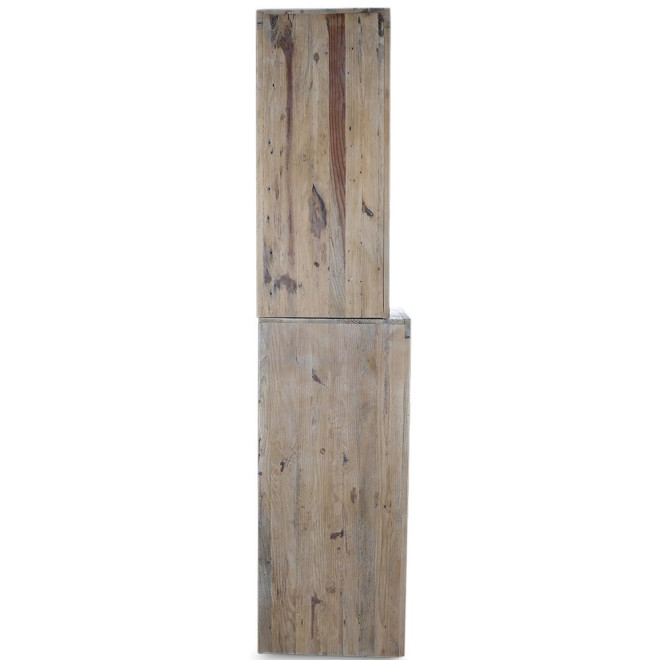 Geschirrschrank mit 2 Schubladen Naturholz 100x46x200cm