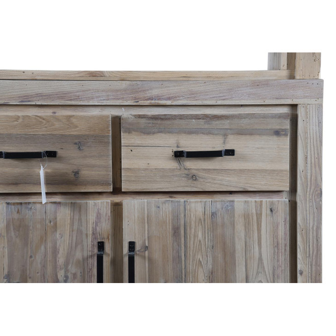 Vaisselier 2 Tiroirs Bois Naturel 100x46x200cm