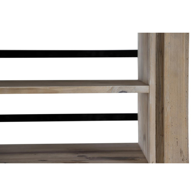 Vaisselier 2 Tiroirs Bois Naturel 100x46x200cm