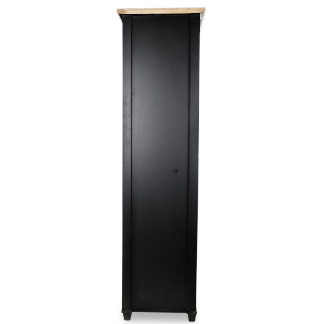 Vaisselier 1 Tiroir Bois Noir 100x49x179cm