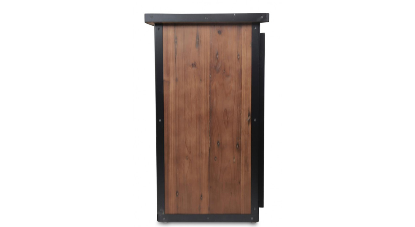 Anrichte mit 3 Schubladen Holz Braun 138x42x74cm