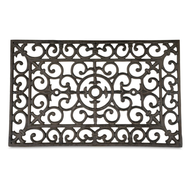 Tapis Paillasson Rectangulaire Fonte Marron 56.5x35x2.5cm