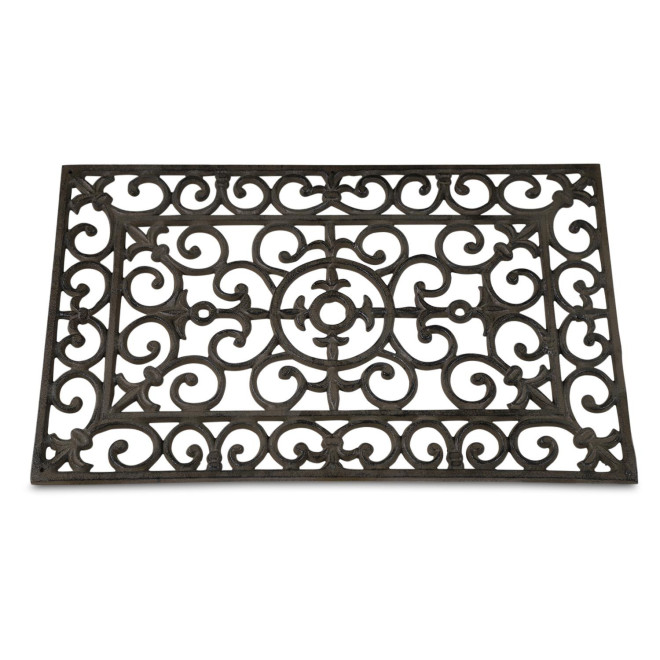 Tapis Paillasson Rectangulaire Fonte Marron 56.5x35x2.5cm