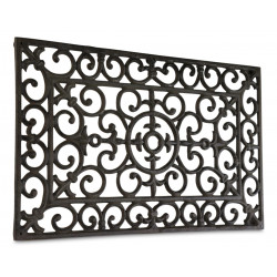 Tapis Paillasson Rectangulaire Fonte Marron 56.5x35x2.5cm