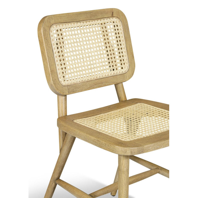 Chaise Bois Blanc 47,5 x 63 x 104cm