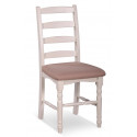Silla de madera blanca 45x54x101.5cm
