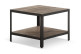 Tavolino in legno marrone 62x62x47cm