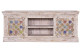 Meuble TV Bois, Bronze Blanc 150x40x60cm