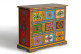 Commode 9 Tiroirs Bois Multicolore 70x30x60cm