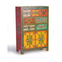 Buffet 7 Drawers Wood Multicolor 80x40x122cm