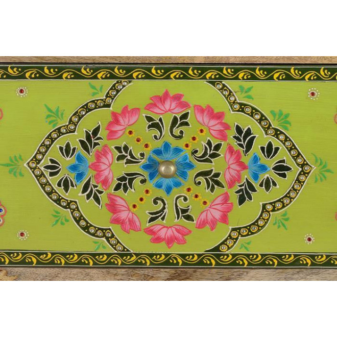 Commode 14 Tiroirs Bois Multicolore 120x40x90cm