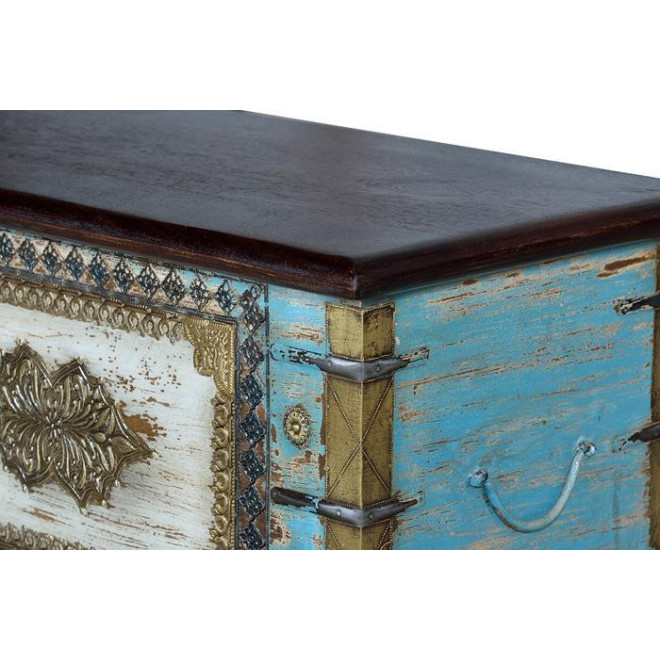 Coffre Bois, Bronze Multicolore 116x40x45cm