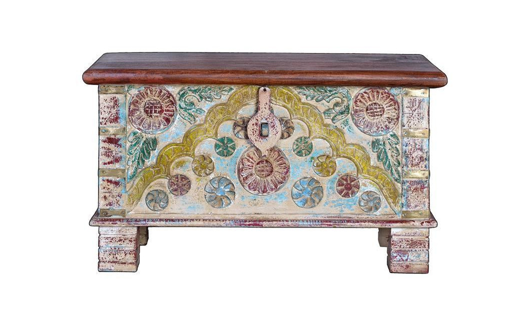 Coffre Bois Multicolore 116x40x47cm