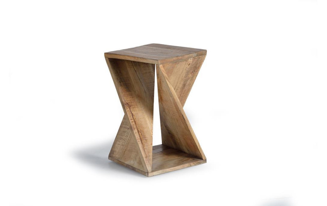 Tabouret Bois Marron 35x35x57cm