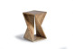 Taburete de madera marrón 35x35x57cm