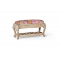 Banco de madera marrón 90x38x45cm