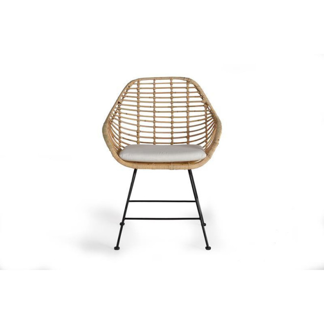 Stuhl Holz, Metall Braun 66x63x88cm