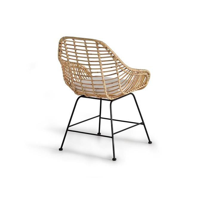 Stuhl Holz, Metall Braun 66x63x88cm