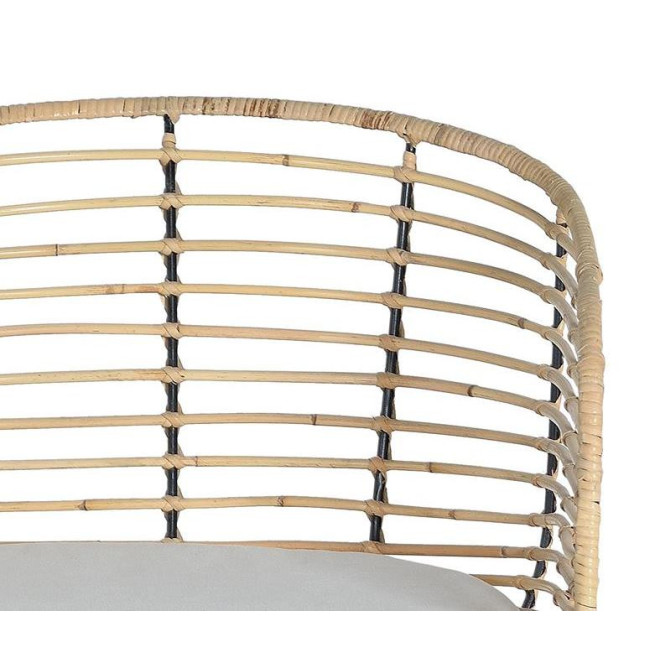Stuhl Holz, Metall Braun 52x56x80cm