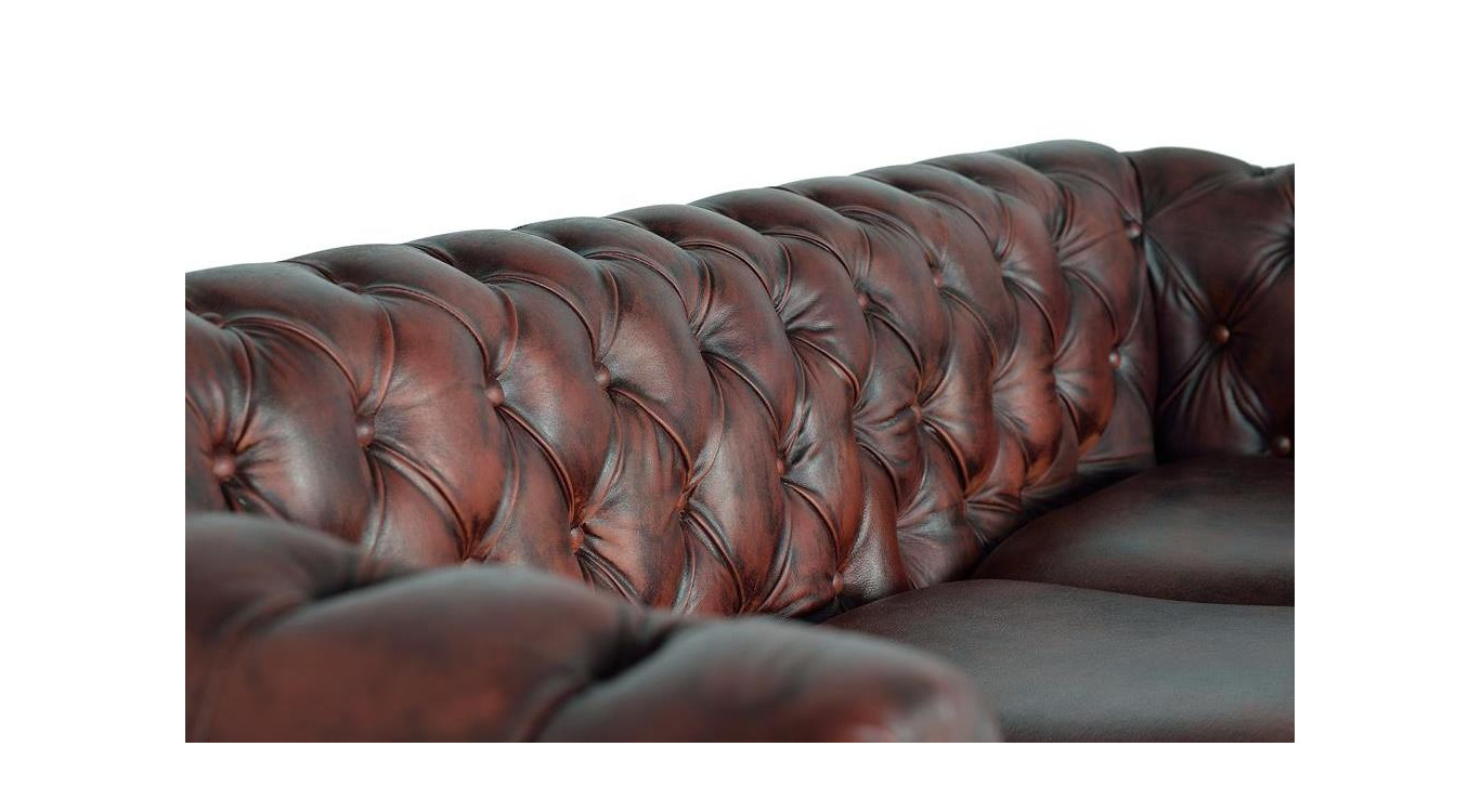 Canapé Cuir Marron 200x86x72cm