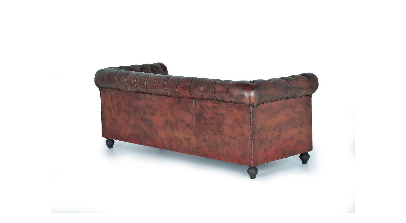 Canapé Cuir Marron 200x86x72cm