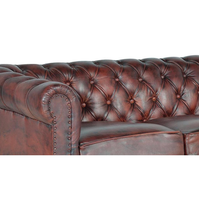 Canapé Cuir Marron 200x86x72cm