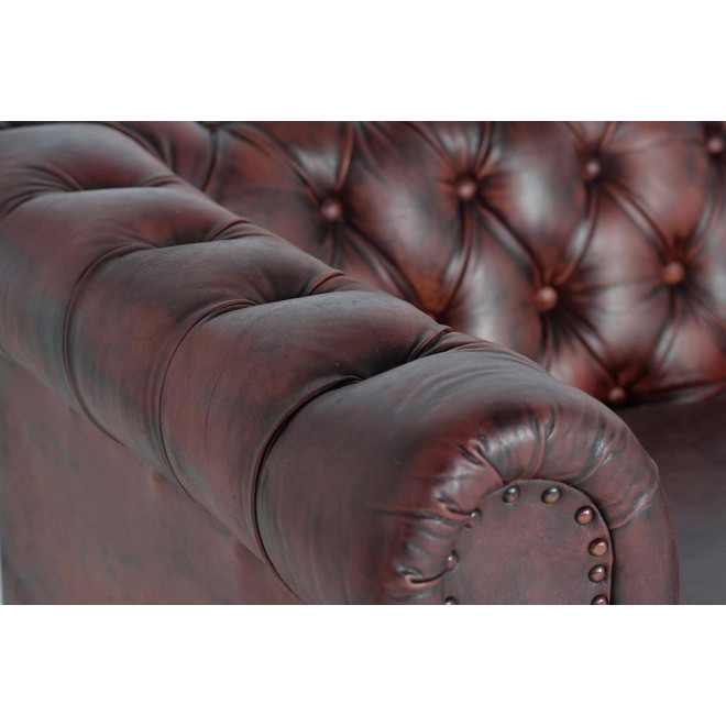Canapé Cuir Marron 200x86x72cm
