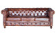 Sofa Leder Braun 200x85x76cm