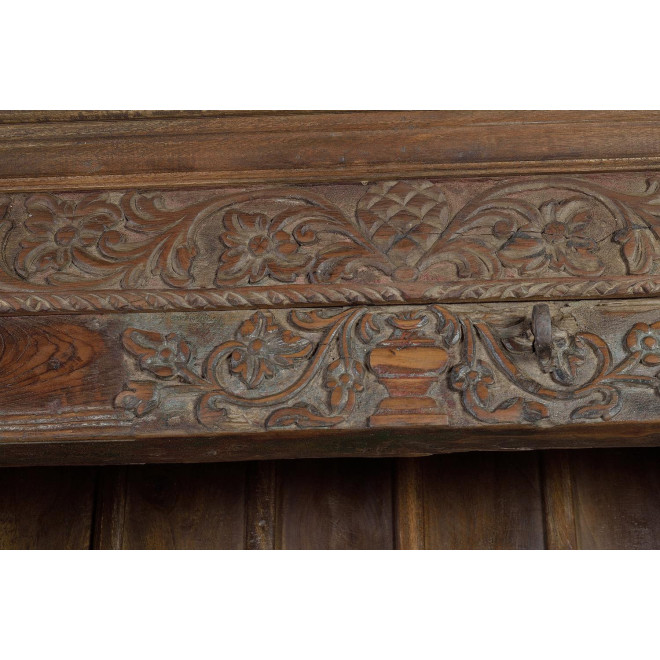 Bücherregal Holz Braun 142x56x222cm