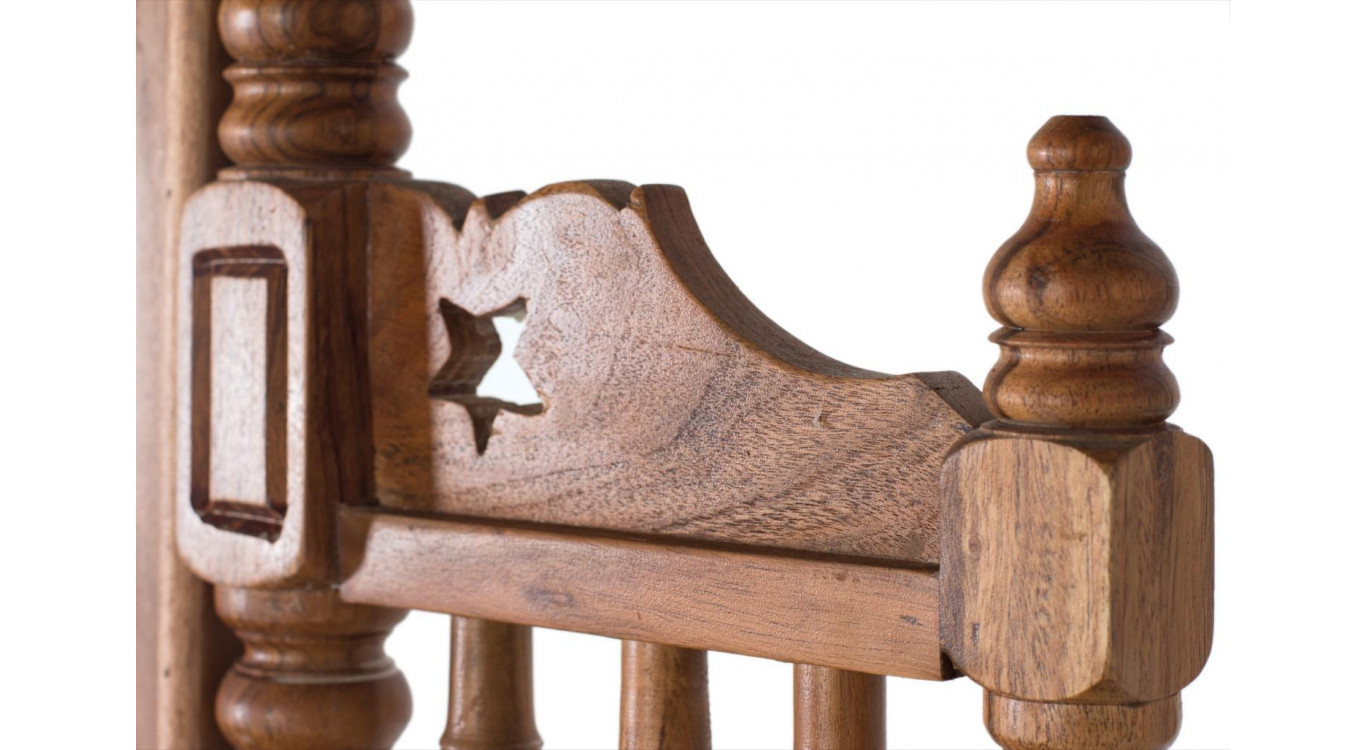 Schminktisch 5 Schubladen Holz Braun 120x60x165cm