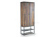 Schrank Holz, Metall Braun 80x40x202cm
