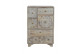 Kommode mit 7 Schubladen Holz Grau 42x30x66cm