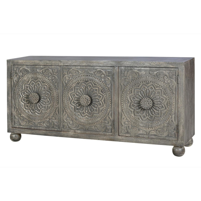 Sideboard Holz Grau 172x43x82cm