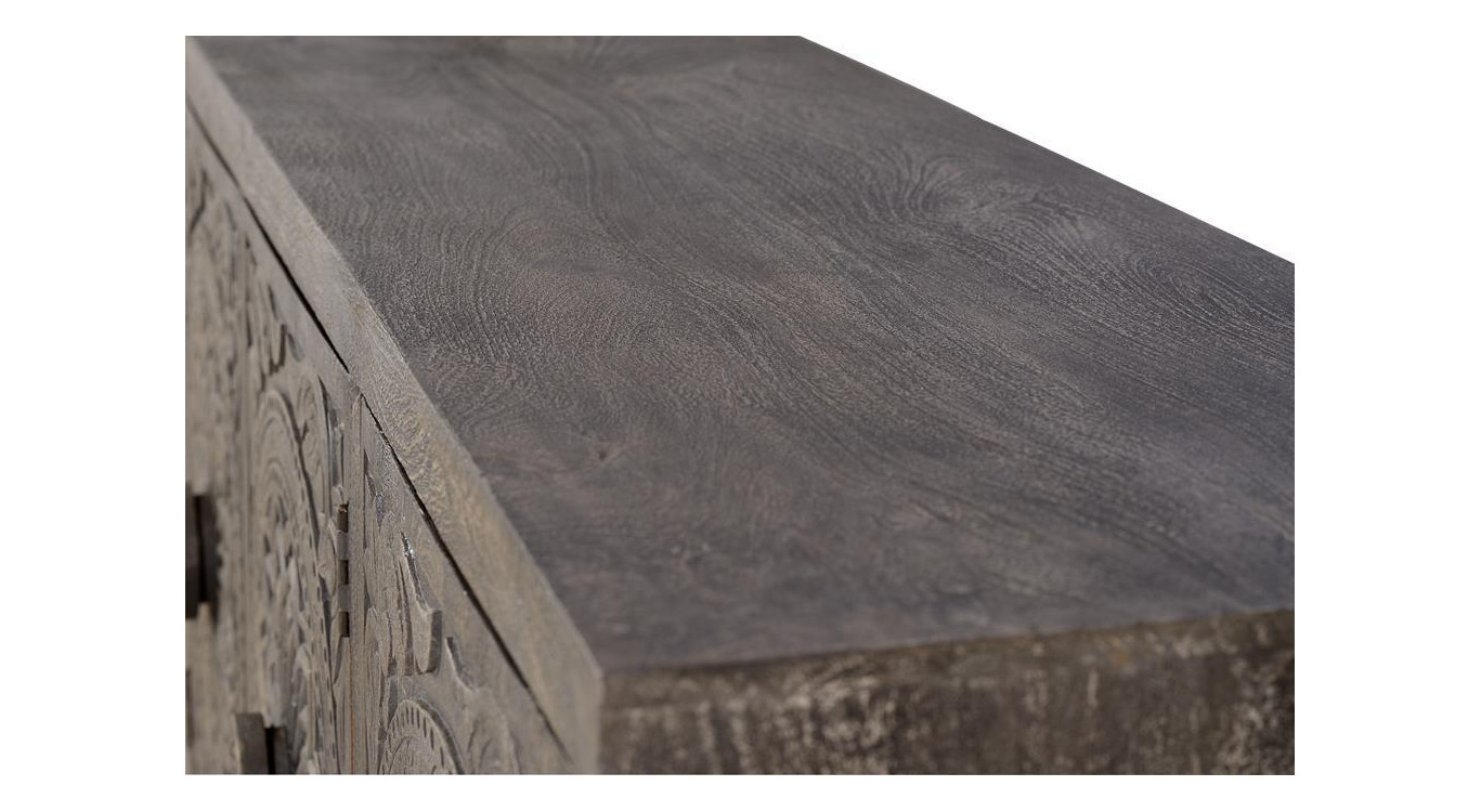 Sideboard Holz Grau 172x43x82cm