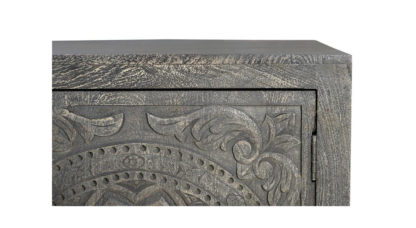Sideboard Holz Grau 172x43x82cm