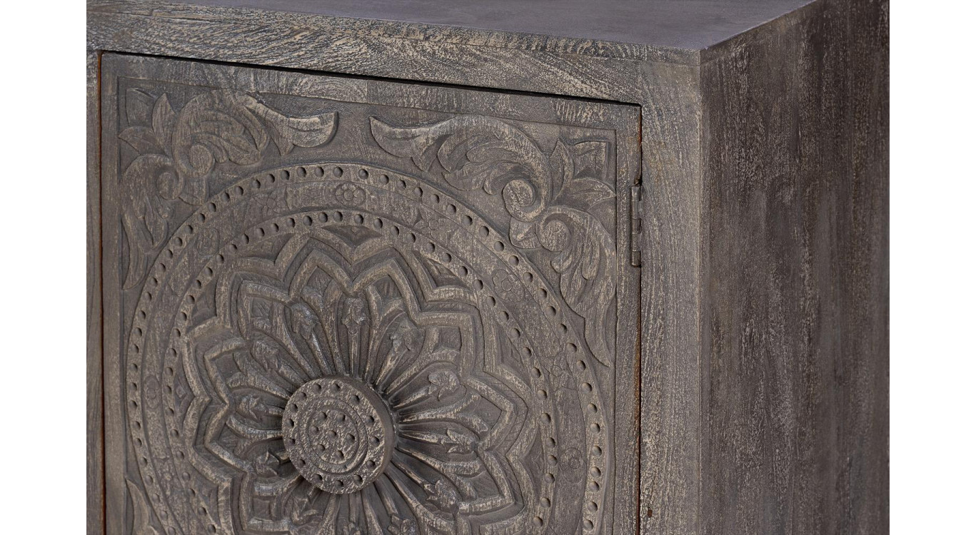 Sideboard Holz Grau 172x43x82cm