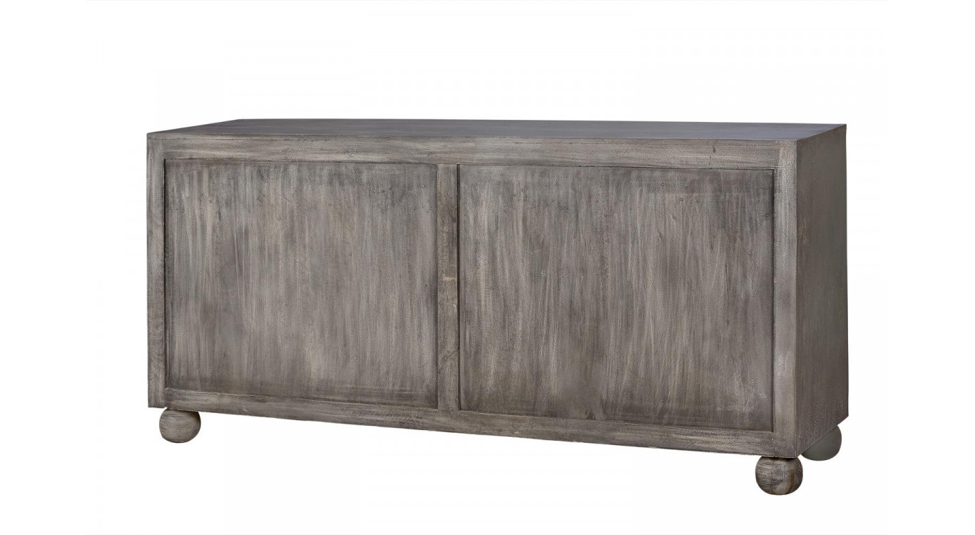 Sideboard Holz Grau 172x43x82cm