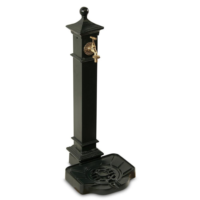 Gartenbrunnen Aluminium, Metall Grün 29x33.5x77cm