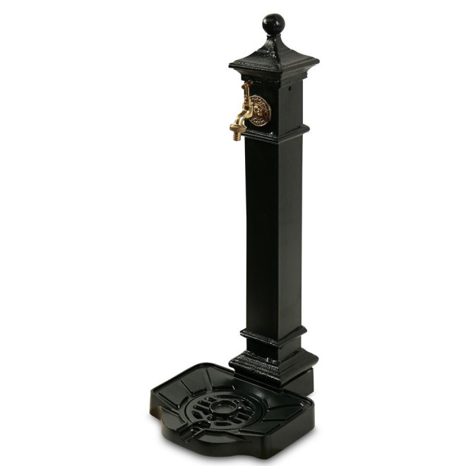 Gartenbrunnen Aluminium, Metall Grün 29x33.5x77cm