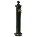 Gartenbrunnen Metall Grün 21x18.5x83cm