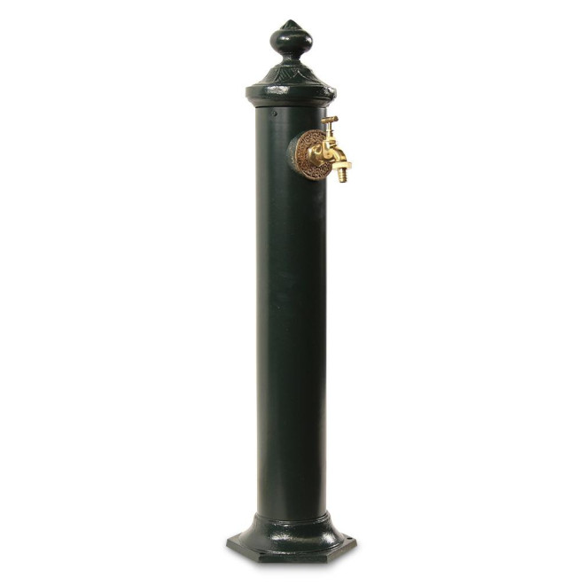 Gartenbrunnen Metall Grün 21x18.5x83cm