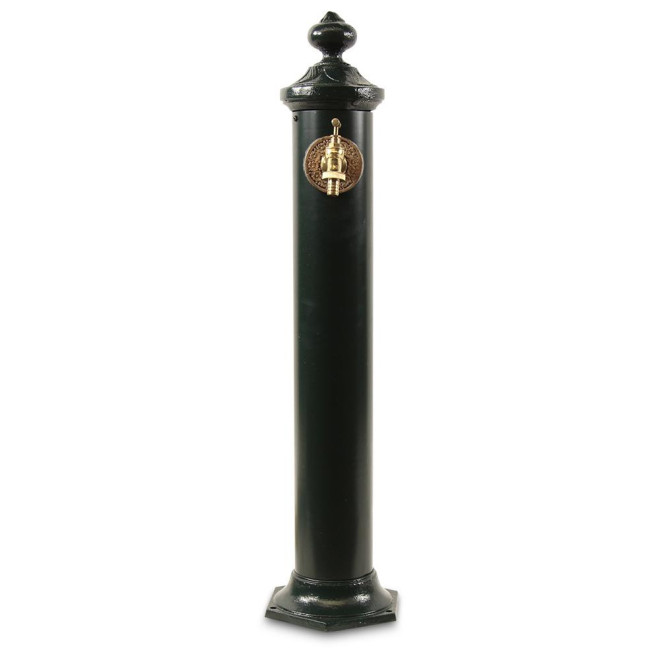 Gartenbrunnen Metall Grün 21x18.5x83cm