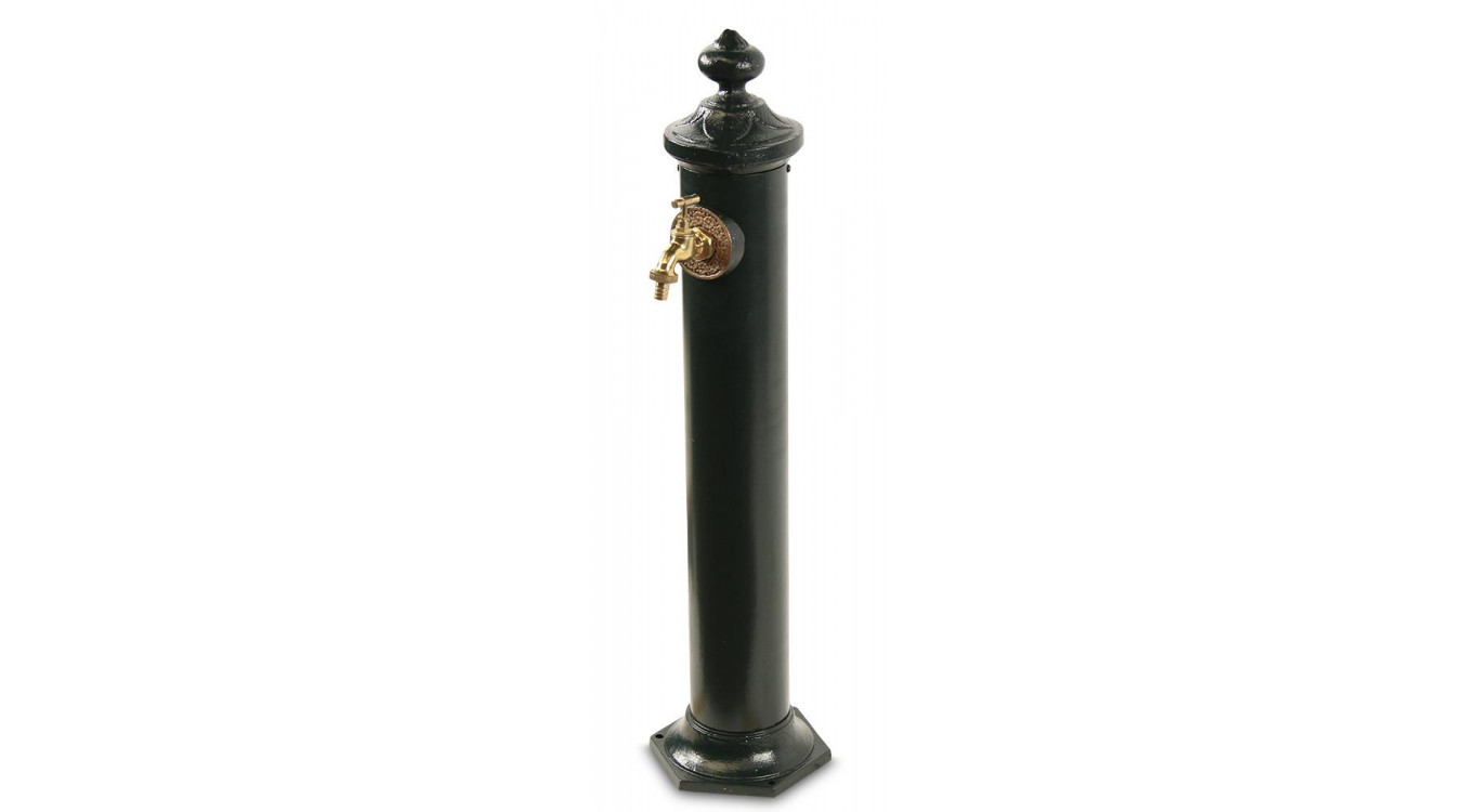 Gartenbrunnen Metall Grün 21x18.5x83cm