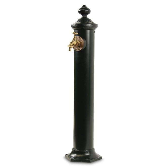 Gartenbrunnen Metall Grün 21x18.5x83cm