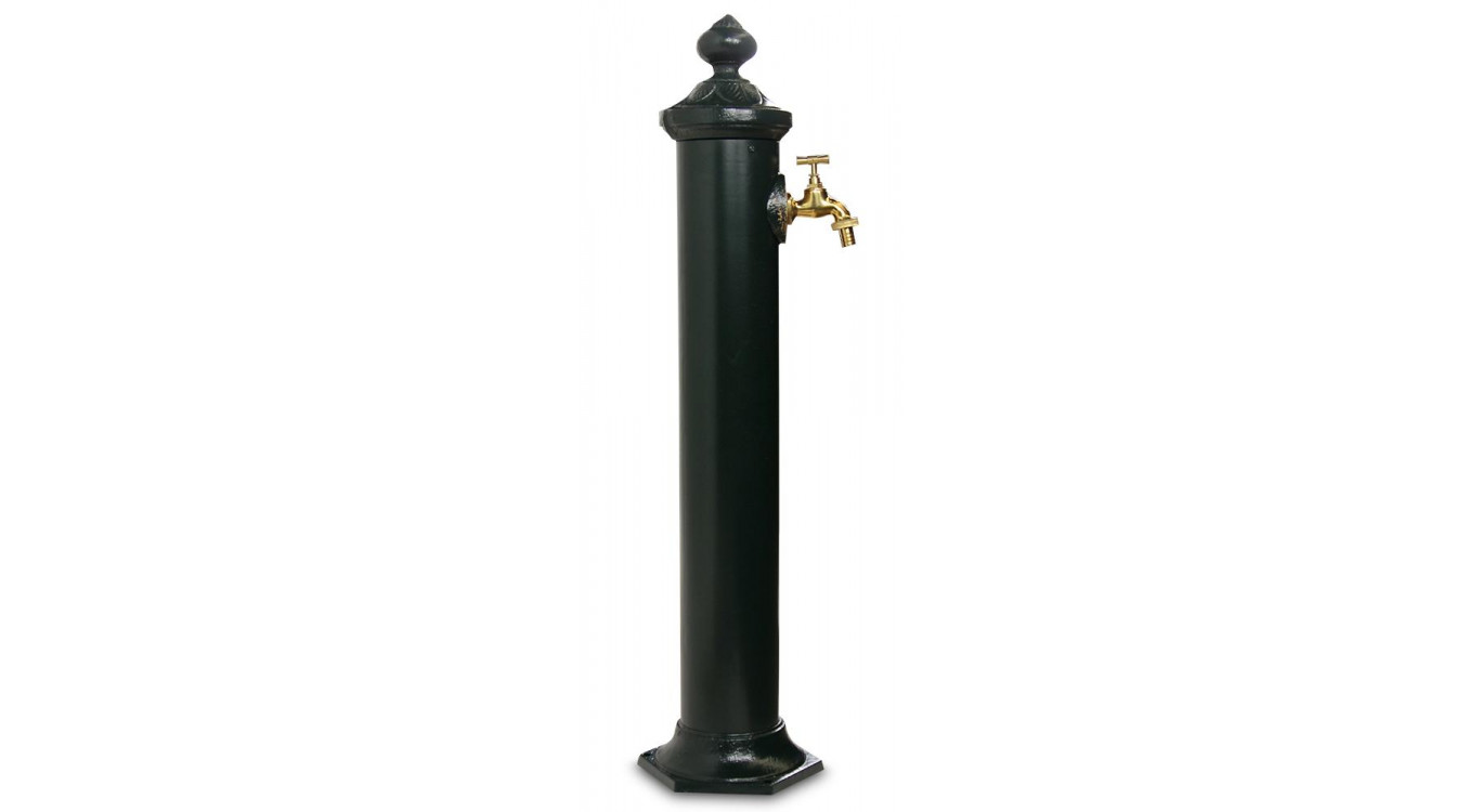 Gartenbrunnen Metall Grün 21x18.5x83cm