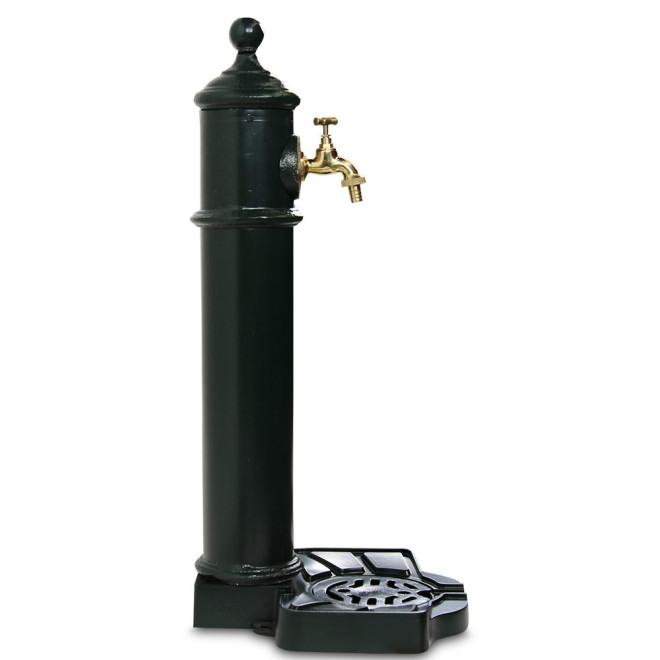 Fontaine de Jardin Aluminium, Métal Vert 29x33.5x72cm