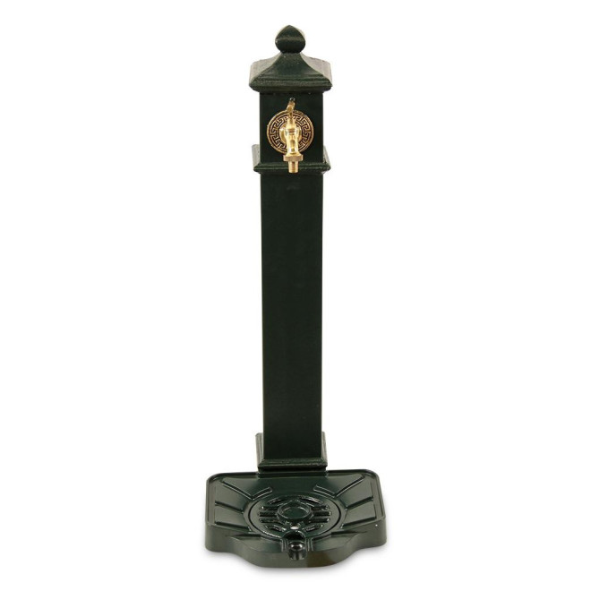 Fontaine de Jardin Aluminium, Métal Vert 33x29x80cm